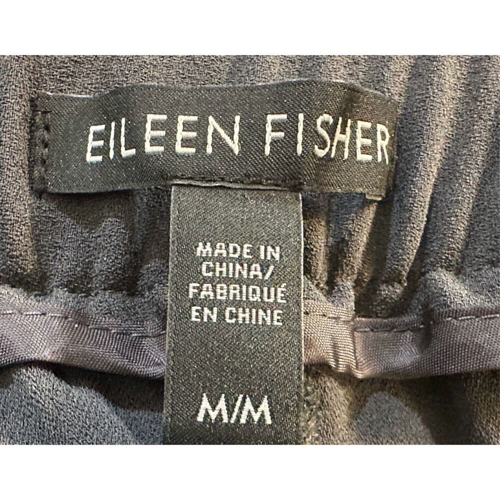 Eileen Fisher size M Silk Georgette Crepe Tapered Pants - 100% - Picture 10 of 10